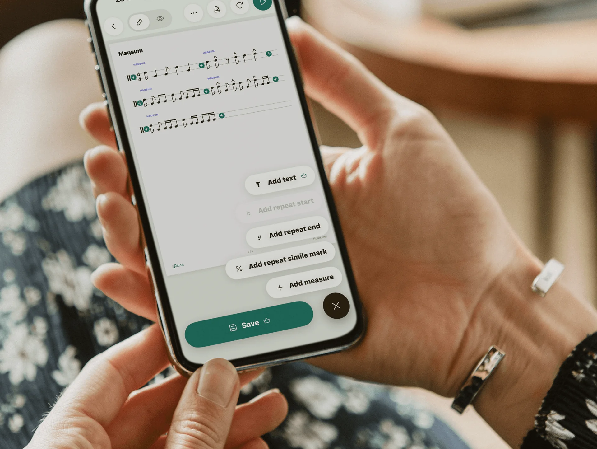 Mobile app for practising and annotating sheet music