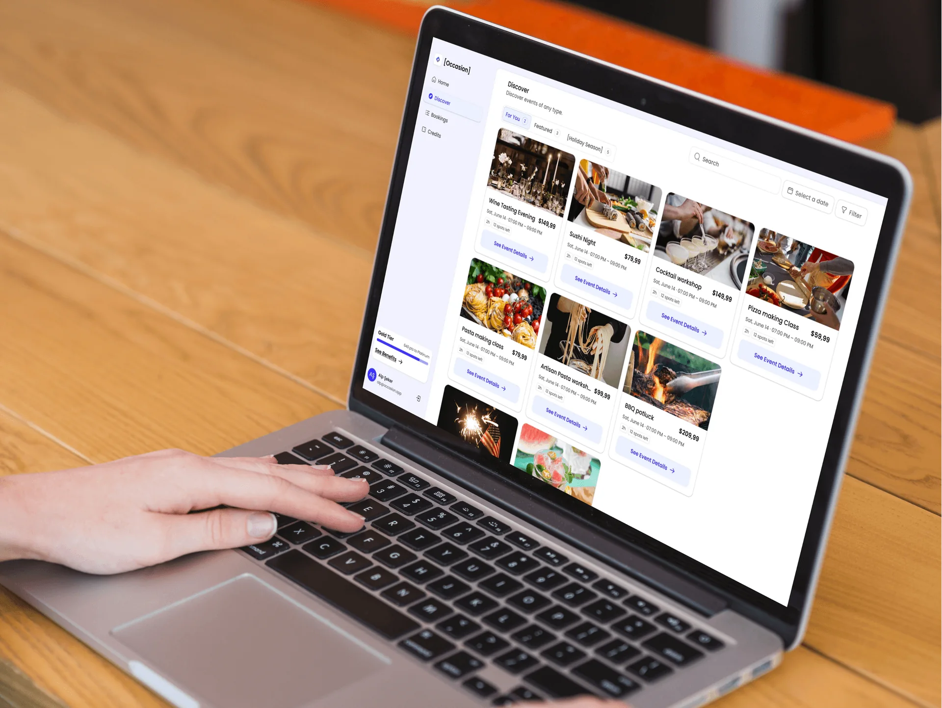 Workshop discovery and online booking platform