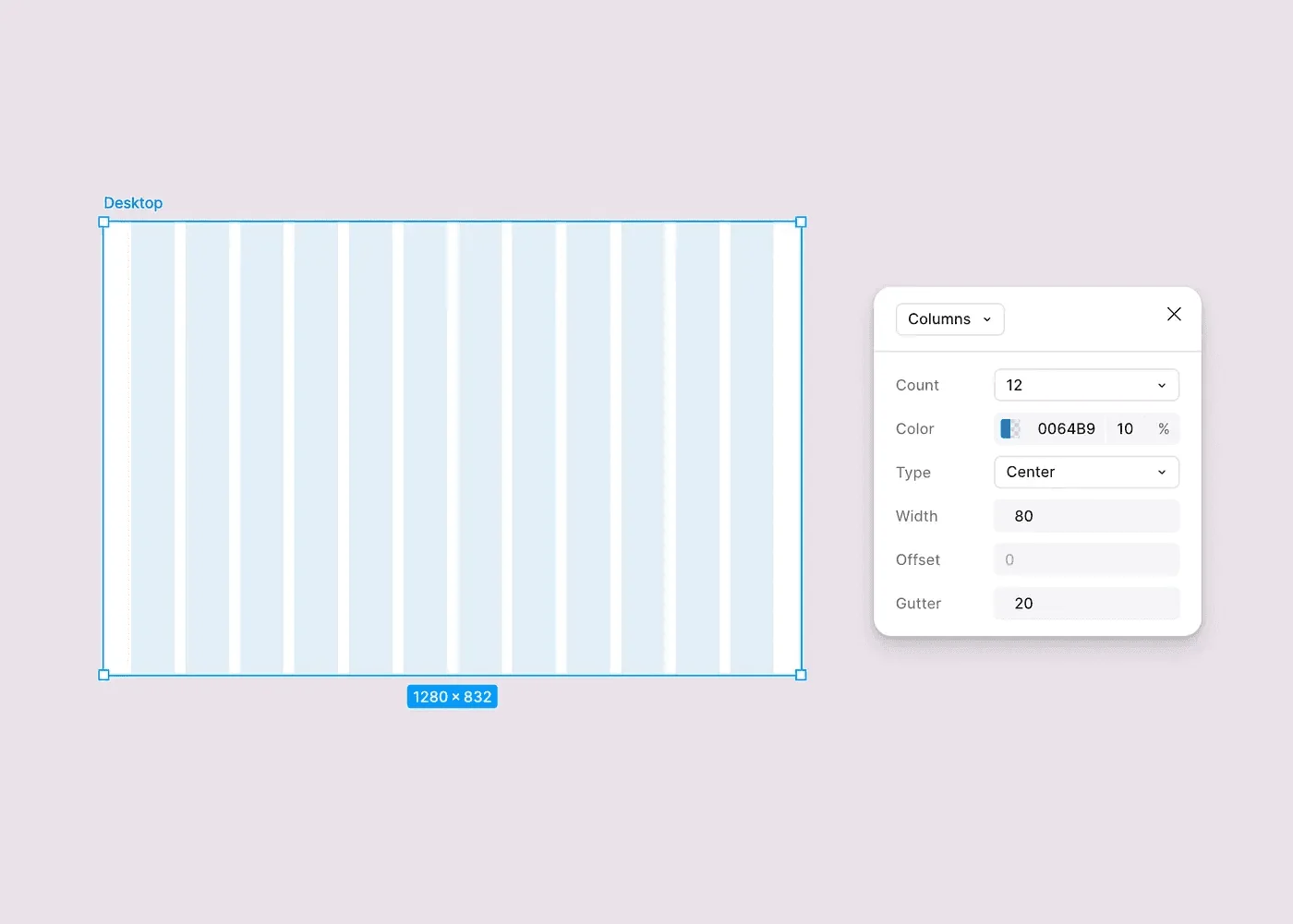 Layout grid in Figma